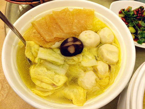 【メーカー直送/同梱不可】四季 陸氏厨房 卵皮餃子煮込み肉皮 / 三鲜蛋饺烩肉皮