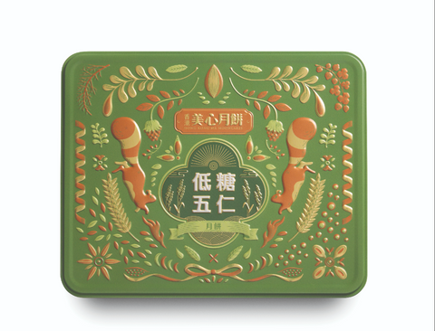4892030199924 香港美心 低糖ナッツ詰め⽉餅 / 美⼼低糖五仁⽉餅