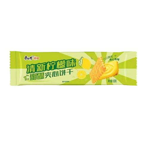 康師傅 甜酥夾心餅幹80g レモン味