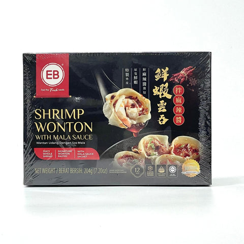 エビ雲呑マーラー風味(鮮蝦雲吞拌麻辣醤)204g