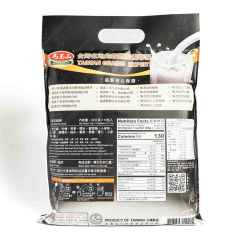 馬玉山黒芝麻糊360g(12袋入り) / 马玉山黑芝麻糊360g(30g*12包)