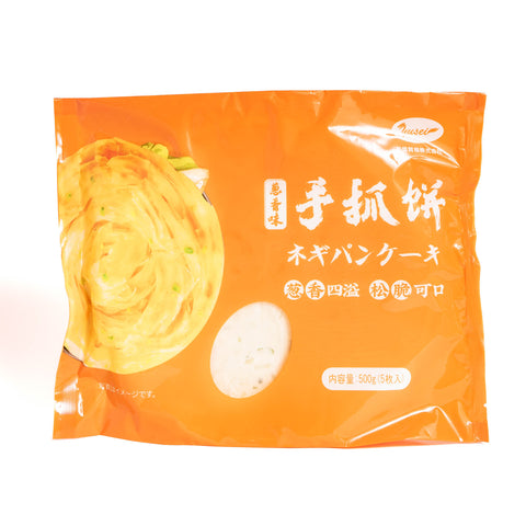 葱酥手抓餅(ネギパンケーキ)(5枚入)500g / 葱酥手抓饼(5张入)500g