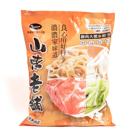 山東老舗豚肉大葱水餃子 800g/ 山东老铺猪肉大葱水饺子800g