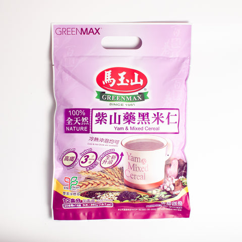 馬玉山紫山藥黑米仁360g(12袋入り) / 马玉山紫山药黑米仁360g(30g*12包)