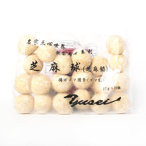 友盛名家揚げゴマ団子ゴマ餡740g(20個入) / 友盛名家芝麻馅大芝麻球740g(20个入)