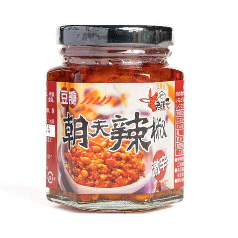 老騾子 朝天大豆入り辛味調味料(激辛)105g / 老骡子 朝天豆瓣朝天辣椒(激辛)105g