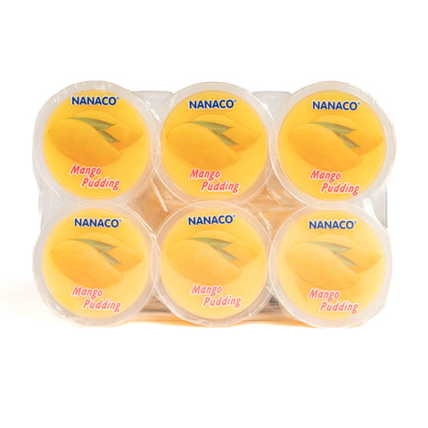 タイ産ナタデココ入りマンゴープリン80g×6個 / 泰国椰果水果布丁(芒果)80g*6个
