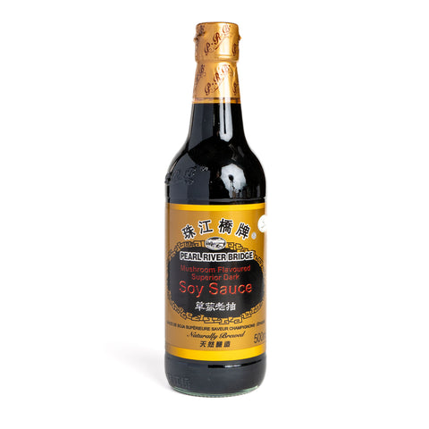 珠江橋草菇老抽(ソウクウロウチュウ)500ml / 珠江桥草菇老抽500ml