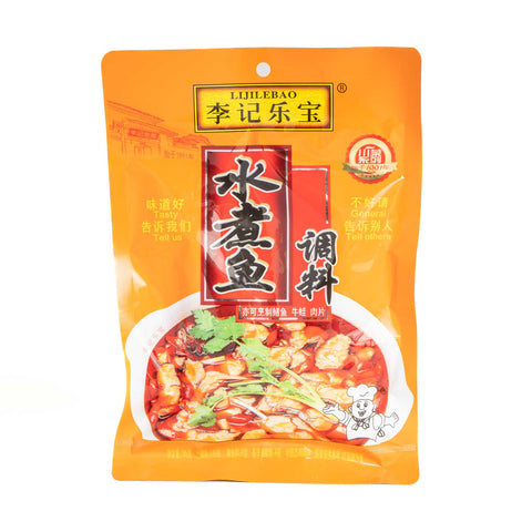 李記楽宝水煮魚調料(中華水煮魚調味料)185g / 李记乐宝水煮鱼调料185g