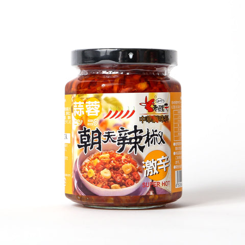 老骡子 ニンニク入り辛み調味料/老骡子蒜蓉朝天辣椒 240g