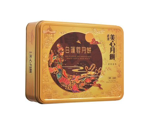 4892030000749 香港美心 月餅(蓮の実白あん&ダブル塩漬け卵⻩) / 美心双黄白莲蓉月餅