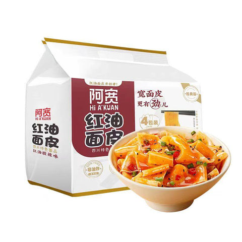 阿寛紅油面皮即席中華めん 酸辣味(4包入)460g