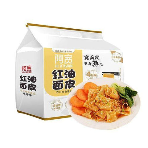 阿寛紅油面皮即席中華めん 麻醤味(4包入)460g