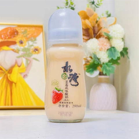 水恋湾 ﾖｰｸﾞﾙﾄ(ｲﾁｺﾞ風味) 280ml / 水恋湾乳酸菌飲料