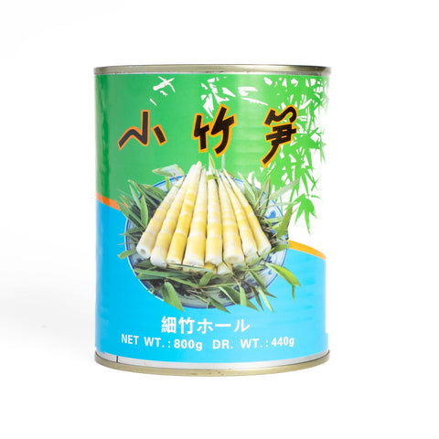 小竹筍(缶詰細竹ホール)800g（固形物：400g） / 清水小竹笋800g（固形物：400g）