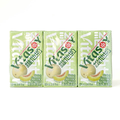 維他 ビタソイ豆乳メロン味(6本入り) / 维他 哈密瓜豆乳(6盒装)